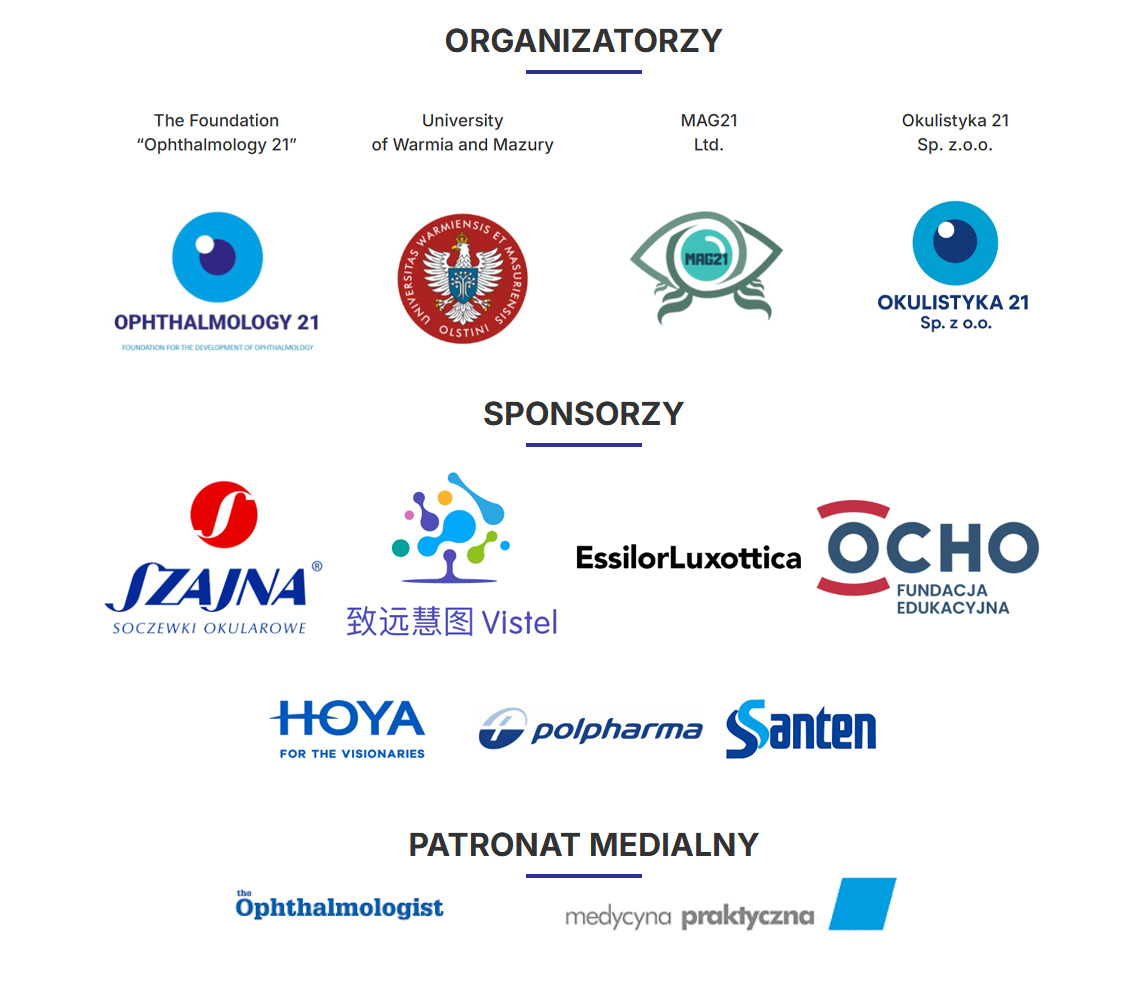 MYOPIA Fundacja Edukacyjna logo sponsorzy 2026